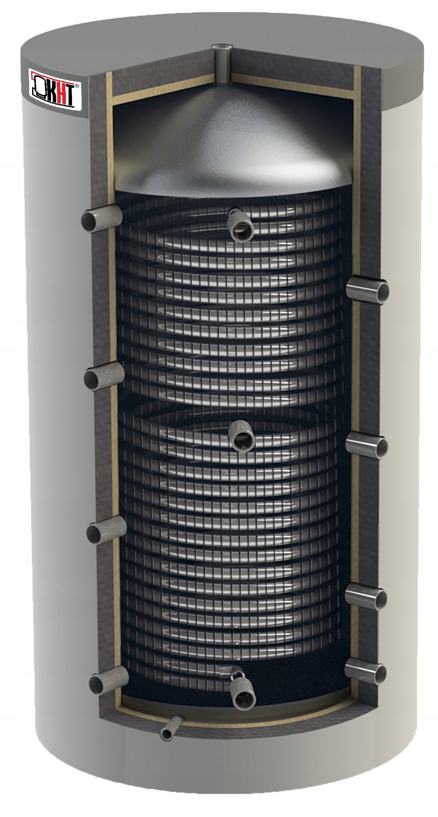 Tepelný zásobník s výmenníkom TÚV 500L Hygienický zásobník 500L Nádrž na TÚV 500L